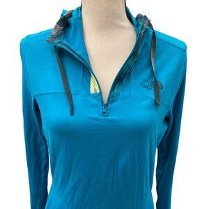 The North Face Medium Teal Women's 1/4 Zip Hoodie